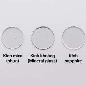 Tìm Hiểu Các Loại Kính Đồng Hồ: Sapphire, Khoáng và Nhựa