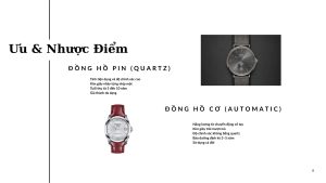 Đồng Hồ Pin ( Quartz ) & Đồng Hồ Cơ ( Automatic ) - Watch.vn 